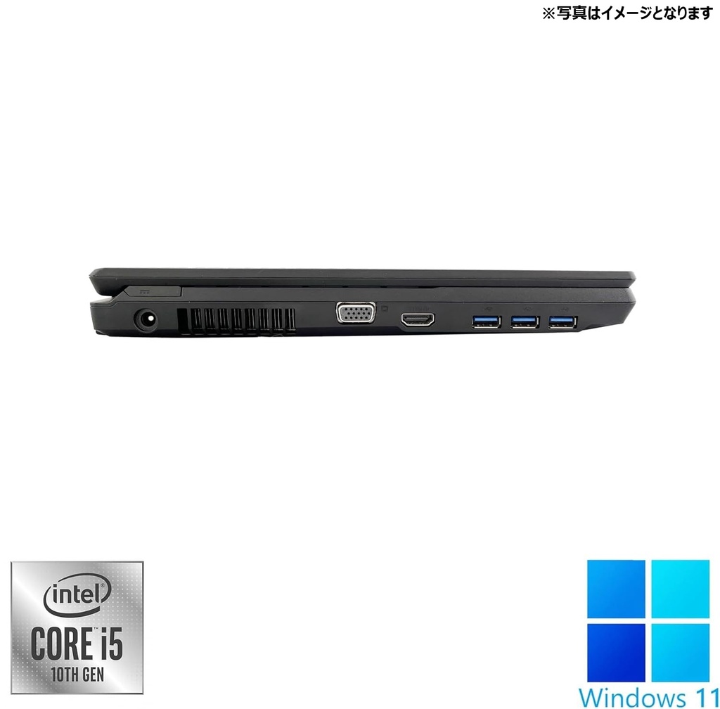 整備済み品】富士通 ノートPC A5510 / 15.6型 / 10キー / Win11 Pro/MS